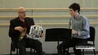 Carnegie Hall Horn Master Class Strausss Till Eulenspiegel [upl. by Yenot]