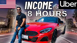 AMERICA me UBER se Kitne Paise Ban Jaate 1 day UBER income In USA [upl. by Alrahs658]