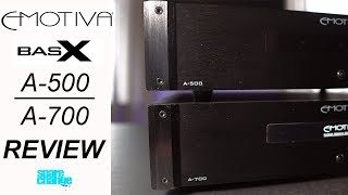 EMOTIVA BasX A700 amp A500 Review  Best Budget Home Theater Amps [upl. by Judie942]