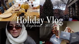 VLOG Holidays in New England  Thanksgiving Black Friday shopping Christmas Markets amp Cozy Home [upl. by Yamauchi]