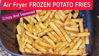 CRISPY AIR FRYER POTATO FRIES FROM FROZEN RECIPE With Homemade French Fries Dip Sauce [upl. by Adlesirhc92]