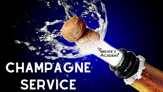 How to open a Bottle of Champagne as a waiter Fine dining service Waiter training Wine service [upl. by Sorci]