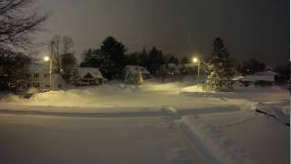 Winter Storm Stella Time Lapse Start to Finish [upl. by Anah390]