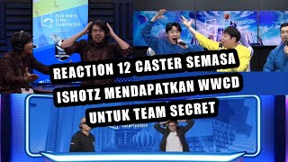 REAKSI 14 CASTER SELEPAS MELIHAT ISHOTZ MENDAPATKAN WWCD UNTUK TEAM SECRET [upl. by Pallaton]