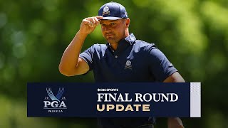 2024 PGA Championship Final Round UPDATE Schauffele remains in lead DeChambeau rising  CBS Sports [upl. by Rudolf]