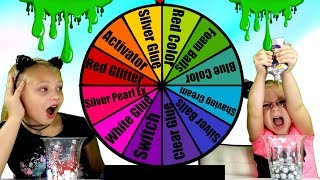 MYSTERY WHEEL Of SLIME Switch Up Challenge [upl. by Snah595]