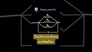 What is parallel resistance combination physics learning shorts ohmslaw [upl. by Minerva]