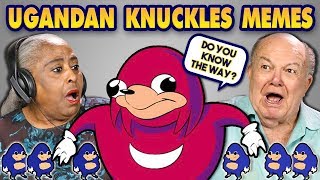 ELDERS REACT TO UGANDAN KNUCKLES MEMES [upl. by Eniliuqcaj421]