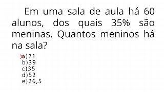 NÃO ERRE ESSA QUESTÃO DE PORCENTAGEM IMPERDÍVEL EM PROVA [upl. by Therine]