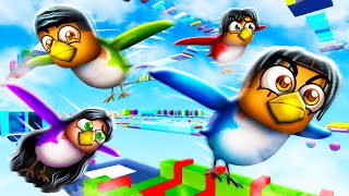 WE TURNED INTO BIRDS IN ROBLOX WITH THE PRINCE FAMILY CLUBHOUSE [upl. by Trainer]