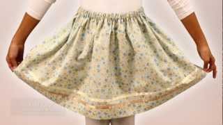 Dirndl Skirt Sewing FREE SAMPLE [upl. by Larina164]