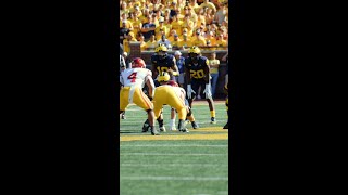 Kalel Mullings Touchdown vs USC  Michigan Football [upl. by Llerdnad]