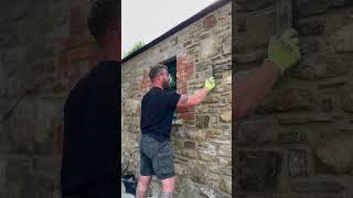 Lime pointing a old cottage stonemasonry [upl. by Jasmin161]