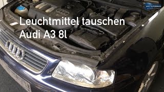 Leuchtmittel wechseln tauschen Audi A3 8l [upl. by Aihsile]