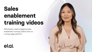 Sales enablement training with Elai’s AI Video Generator [upl. by Leeban]