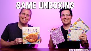 Calico  Board Game Unboxing [upl. by Allerym]