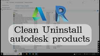 Uninstalling Autodesk Software  Clean Uninstall [upl. by Tran]