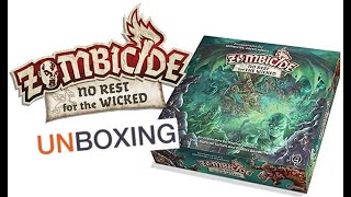 Zombicide No Rest for the Wicked Unboxing [upl. by Juliano]