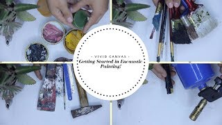 Encaustic wax painting for beginners Getting started in encaustic painting [upl. by Peedsaj]