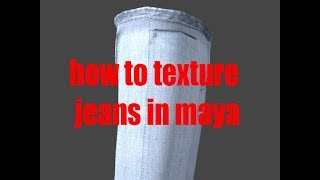 maya texturing tutorials for beginners  maya texturing tutorials  how to texture jeans in maya 1 [upl. by Lorenzo]