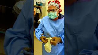 How Do Surgeons Put On Gloves shorts [upl. by Barolet]