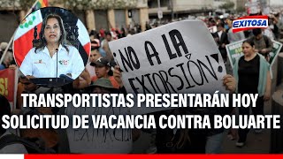 🔴🔵Transportistas presentarán hoy solicitud de vacancia contra Dina Boluarte [upl. by Aiciled322]