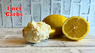 4 ingredients Keto Lemon Chiffon Ice Cream [upl. by Nnairret]