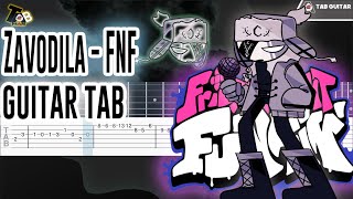 Zavodila  Friday Night Funkin MidFight Masses Guitar Tab Tutorial [upl. by Saxela999]