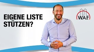 Darf ein Wahlkandidat seine eigene Liste stützen  Betriebsrat Video [upl. by Chak]