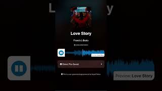 Love story by indila  “drill type beats” Francis lbeats shorts [upl. by Mohun400]