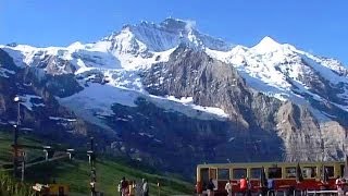 JUNGFRAUBAHN RAILWAY RIDE TOP OF EUROPE from Footloose in Switzerland [upl. by Joachim71]