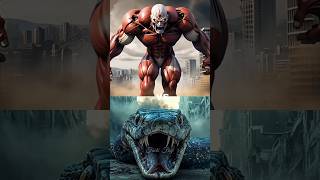 Colossal Titan vs Godzilla vs Giant creature shorts war [upl. by Malha]