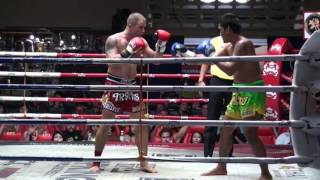 Travis Triskle Tiger Muay Thai vs Dennua  Patong Stadium 71215 [upl. by Desiree]