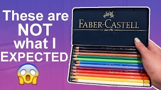 THESE PENCILS ARE NOT WHAT I EXPECTED Faber Castell Polychromos Review amp Test [upl. by Seagraves980]