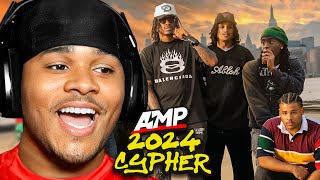 Fanum Reacts To AMP FRESHMAN CYPHER 2024 [upl. by Haroldson]