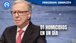 Se supera el promedio de homicidios dolosos en un día  PROGRAMA COMPLETO  300124 [upl. by Aynav]