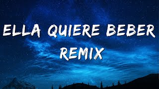 Anuel AA  Ella Quiere Beber Remix LetraLyrics ft Romeo Santos [upl. by Ynafetse]