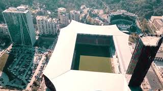 National Arena  Tirana Air Albania Stadium quotthe most beautiful stadium in the balkansquot [upl. by Anytsirhc]