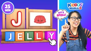 Alphabet Spelling of Words from Letters A to Z  Learning Words Spelling for your Kiddos with Miss V [upl. by Oinota]