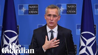 Stoltenberg holds press conference following Nato leaders virtual summit – watch live [upl. by Oigile]