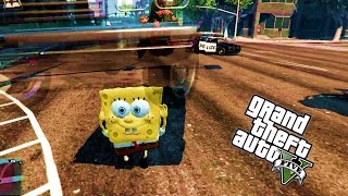 O SUPER BOB ESPONJA  GTA V MODS [upl. by Yssim]