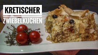 99 Kretischer Zwiebelkuchen aus dem Dutch Oven  etwas Aufwand aber großer Auftritt [upl. by Placida]