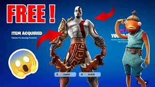 FREE SKIN KRATOS IN FORTNITE BATTLE ROYALE  😱 [upl. by Lenhard]