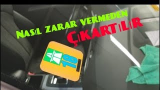 Araç camından HGS VIGNETTE nasıl zarar vermeden çıkartılır [upl. by Ciredec]