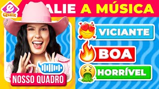 AVALIE A MÚSICA 🎶  Classifique as Músicas mais tocadas do TIKTOK  Quiz Musical divertido 🎶 [upl. by Elleinnad]