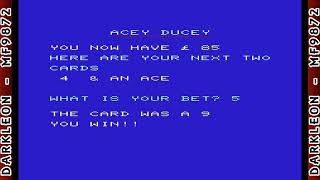 Acey Ducey   1982  VIC20  Gameplay [upl. by Armanda938]