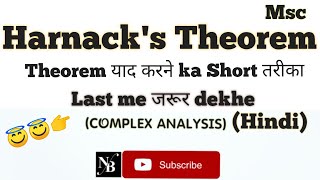 Harnacks theorem in hindi Complex analysis [upl. by Marchall]