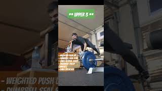 New hypertrophy routine Upper 33 bodybuilding hypertrophy natural homegym [upl. by Erodoeht]