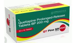 QT Pine SR 200 Tablets Quetiapine ProlongedRelease Tablets BP 200 mg [upl. by Burra]