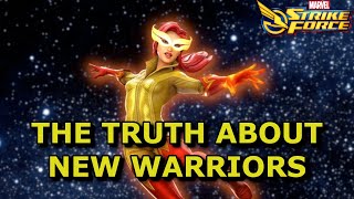 Just a Tangled Web Eternals counter The Truth About New Warriors  Marvel Strike Force [upl. by Etnelav]